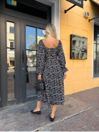 Універсальна сукня міді чорного кольору 33770