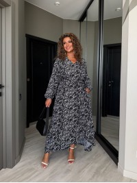 Ніжна сукня міді чорного кольору 33799