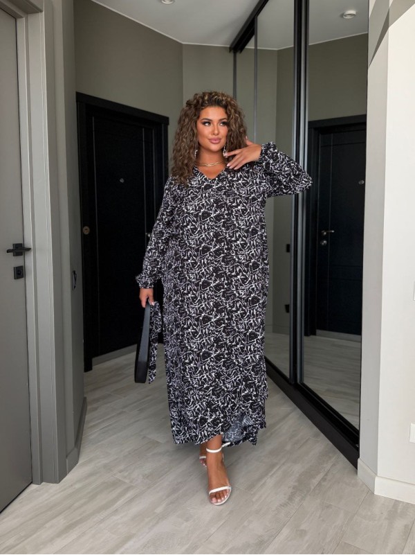 Ніжна сукня міді чорного кольору 33799