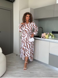 Ніжна сукня міді кавового кольору 33801