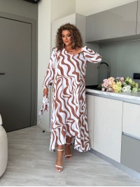 Ніжна сукня міді кавового кольору 33801