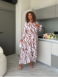 Ніжна сукня міді кавового кольору 33801