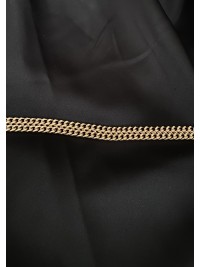 Класичний браслет з плетінням замок карабін золотого кольору 33806