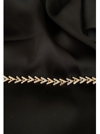 Браслет ялинка замок шарнір золотого кольору 33821