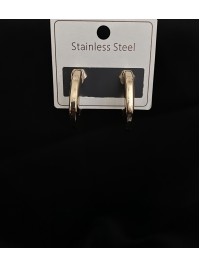 Легкі сережки кільця золотого кольору 33824