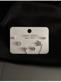 Комплект з 6 гвоздиків срібного кольору 33839