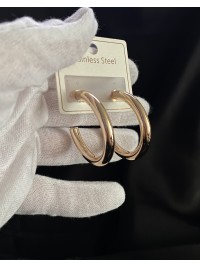 Кільця застібка - пусет золотого кольору 33840