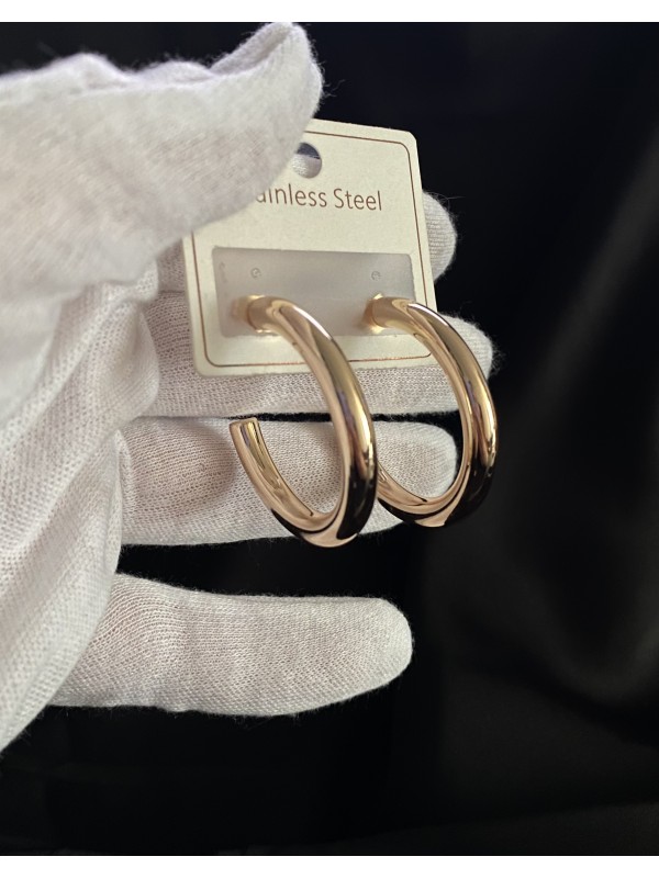 Кільця застібка - пусет золотого кольору 33840