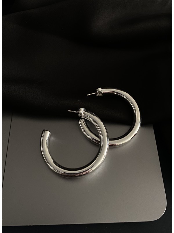 Кільця застібка - пусет срібного кольору 33841