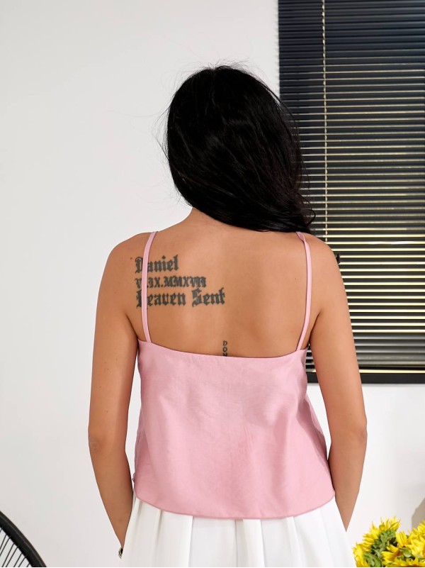 Лiтнiй жіночий топ рожевого кольору 33851