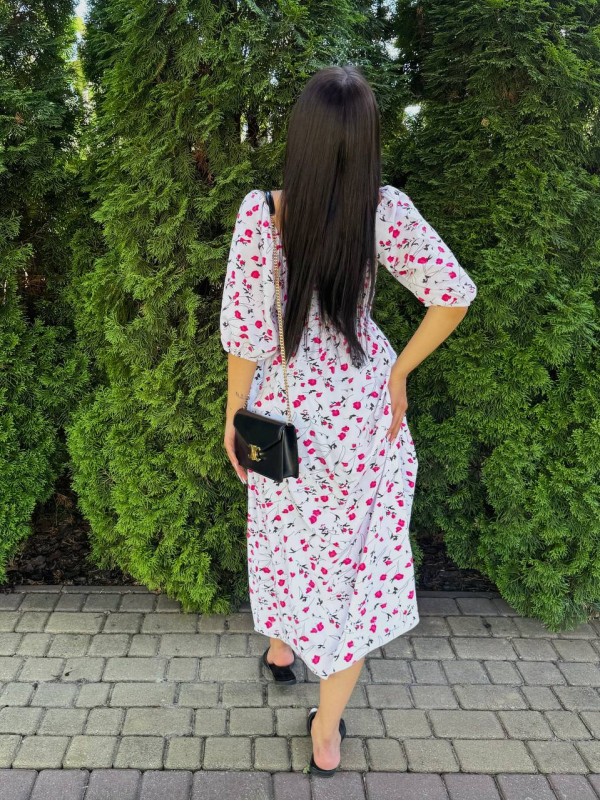 Жіноча сукня максі бiлого кольору 33867