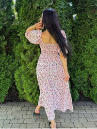 Жіноча сукня максі рожевого кольору 33868