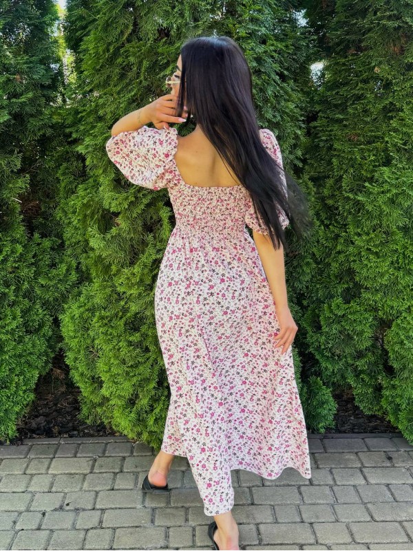 Жіноча сукня максі рожевого кольору 33868