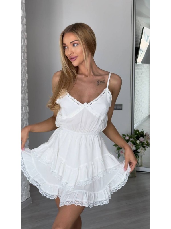 Лiтнiй сарафан мiнi молочного кольору 33873