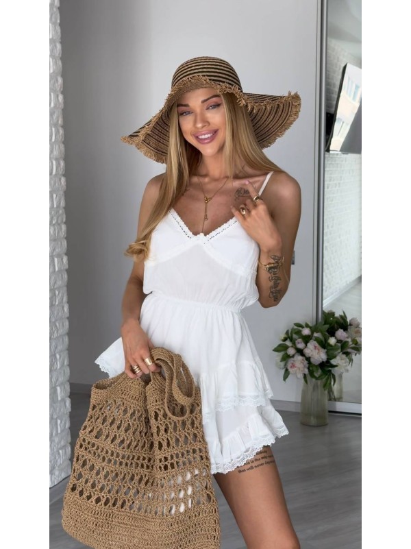 Лiтнiй сарафан мiнi молочного кольору 33873