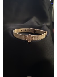 Браслет Конюшина замок пряжка золотого кольору 33874