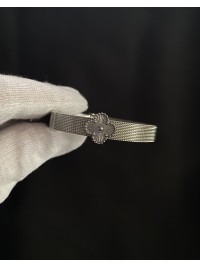 Браслет Конюшина замок пряжка срібного кольору 33875