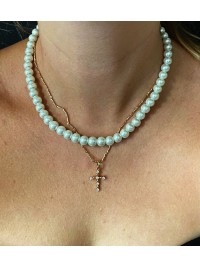 Намисто з перлинами білого кольору 33994