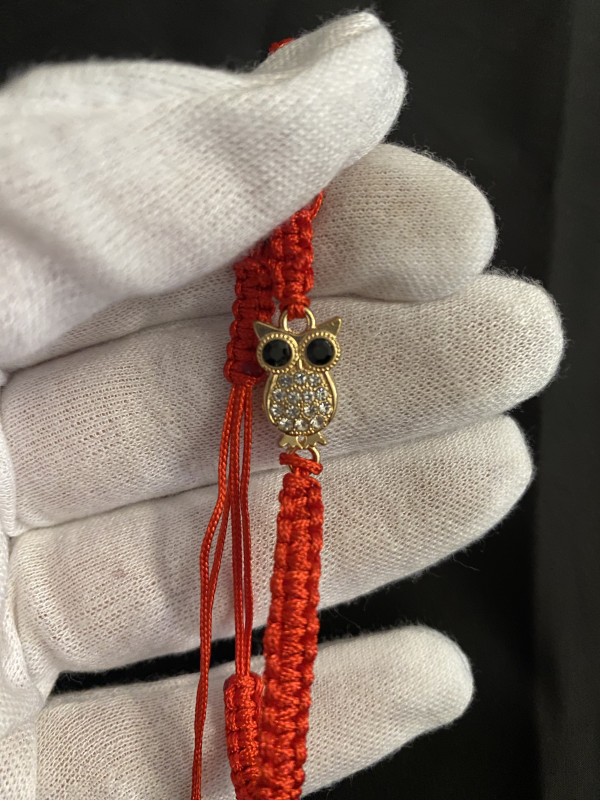 Червона нитка з Совою на затяжці 33999