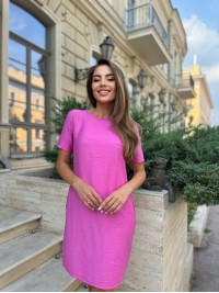 Легка сукня міні рожевого кольору 34050