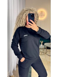 Жіночий спортивний костюм чорного кольору 34103