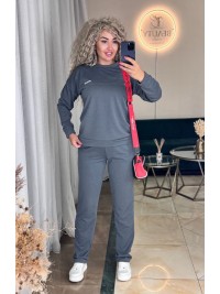 Жіночий спортивний костюм сiрого кольору 34104