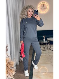 Жіночий спортивний костюм сiрого кольору 34104