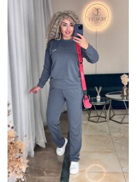 Жіночий спортивний костюм сiрого кольору 34104