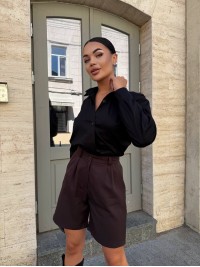 Жiночi бермуди коричневого кольору 34150