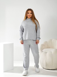 Жiночiй прогулянковий костюм з ангори сiрого кольору 34161