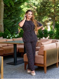 Жiночий прогулянковий костюм чорного кольору 34296