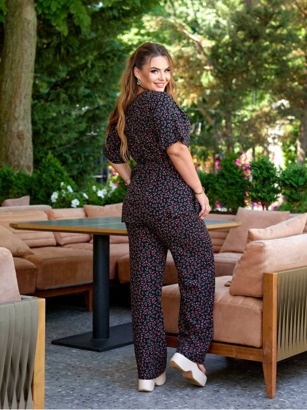 Жiночий прогулянковий костюм чорного кольору 34296