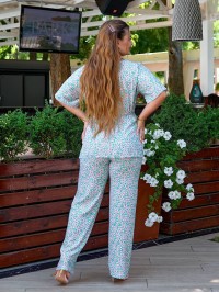 Жiночий прогулянковий костюм м'ятного кольору 34297