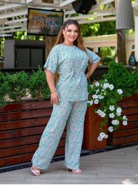 Жiночий прогулянковий костюм м'ятного кольору 34297