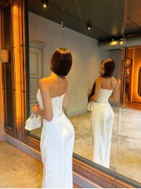 Жiночi базовi класичнi брюки молочного кольору 34454