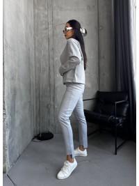 Жiночiй прогулянковий костюм сiрого кольору 34610