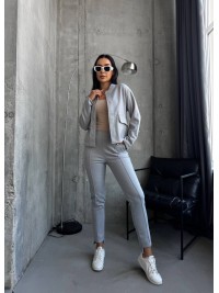 Жiночiй прогулянковий костюм сiрого кольору 34610