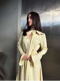 Вечiрня сукня максі жовтого кольору 34626