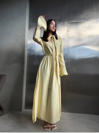 Вечiрня сукня максі жовтого кольору 34626