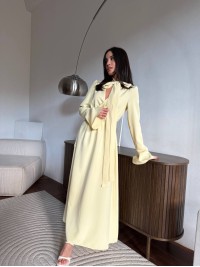 Вечiрня сукня максі жовтого кольору 34626