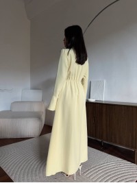 Вечiрня сукня максі жовтого кольору 34626