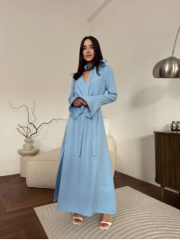 Вечiрня сукня максі блакитного кольору 34627