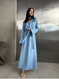 Вечiрня сукня максі блакитного кольору 34627