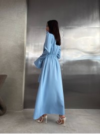Вечiрня сукня максі блакитного кольору 34627