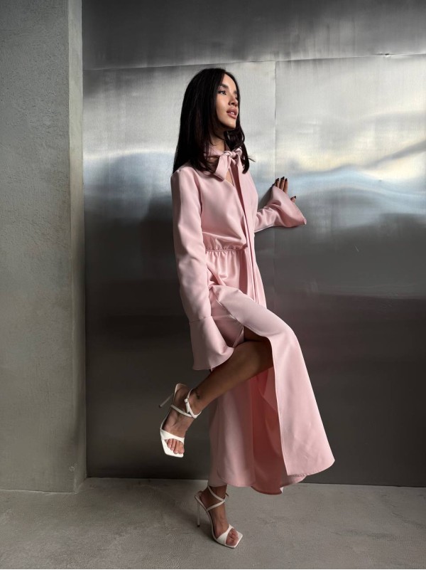 Вечiрня сукня максі рожевого кольору 34628