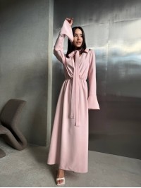 Вечiрня сукня максі рожевого кольору 34628