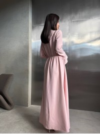 Вечiрня сукня максі рожевого кольору 34628