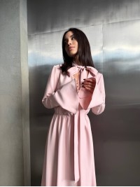 Вечiрня сукня максі рожевого кольору 34628