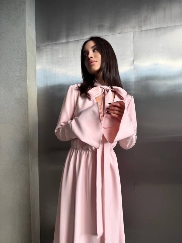 Вечiрня сукня максі рожевого кольору 34628