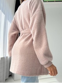 Жіночий ангоровий кардиган кавового кольору 34630